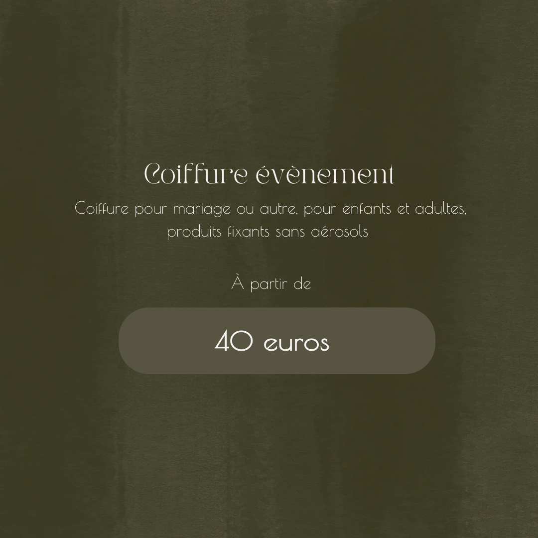 coiffure evenements
