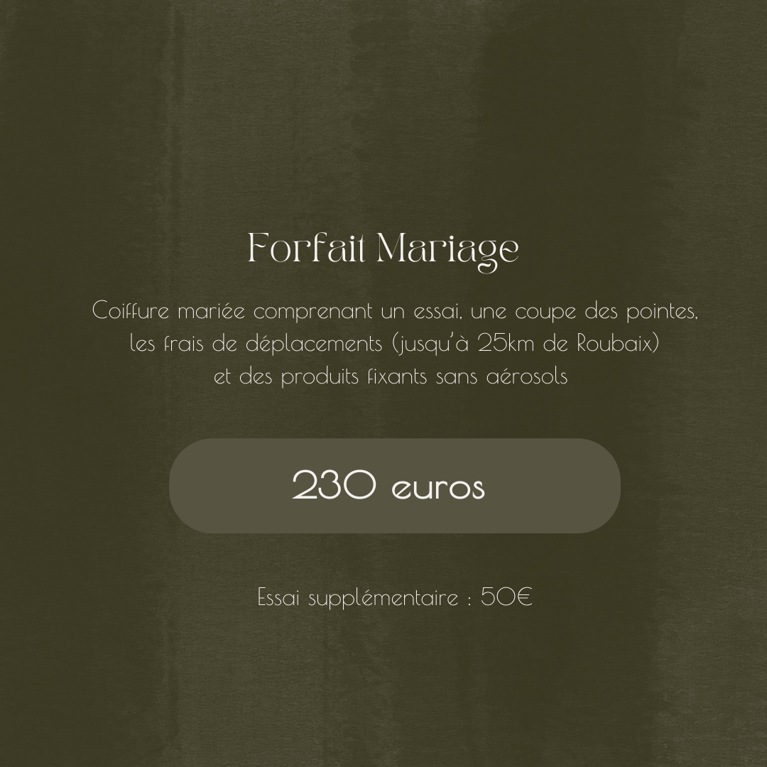 forfait mariages